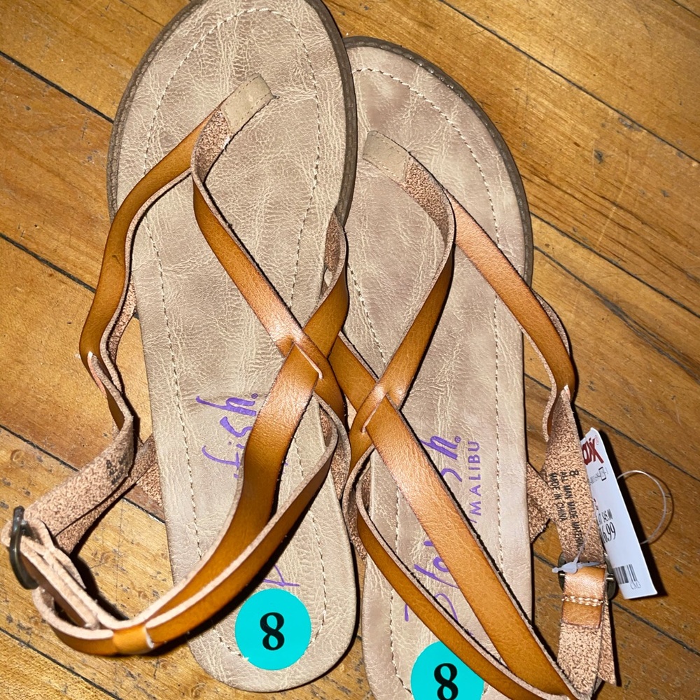Tan Blowfish Sandals